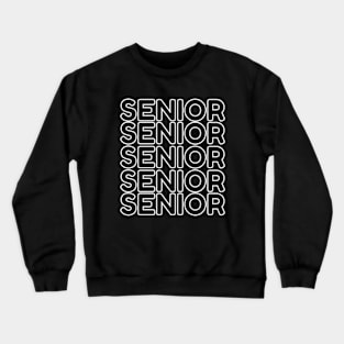 funny senior 2024 vintage retro style class of 2024 graduation Crewneck Sweatshirt